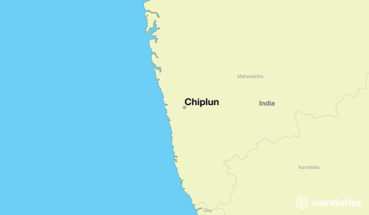 map showing the location of Chiplun