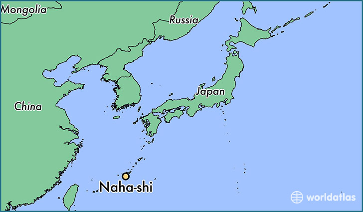 map showing the location of Naha-shi