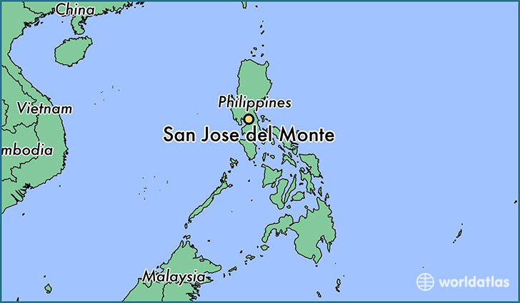 map showing the location of San Jose del Monte