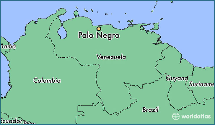map showing the location of Palo Negro