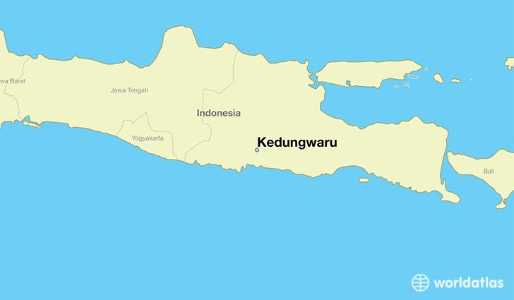 map showing the location of Kedungwaru