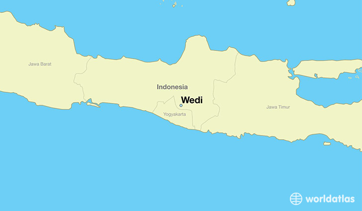 map showing the location of Wedi