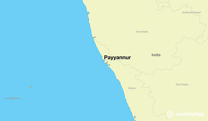 map showing the location of Payyannur