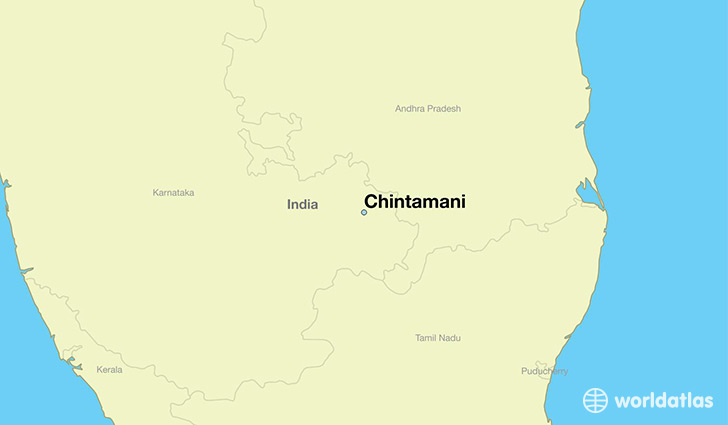 map showing the location of Chintamani