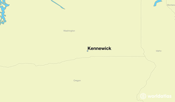 map showing the location of Kennewick