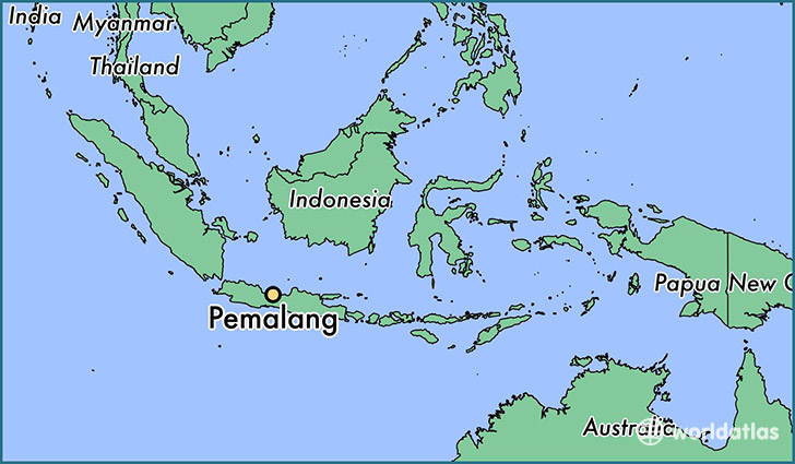 map showing the location of Pemalang