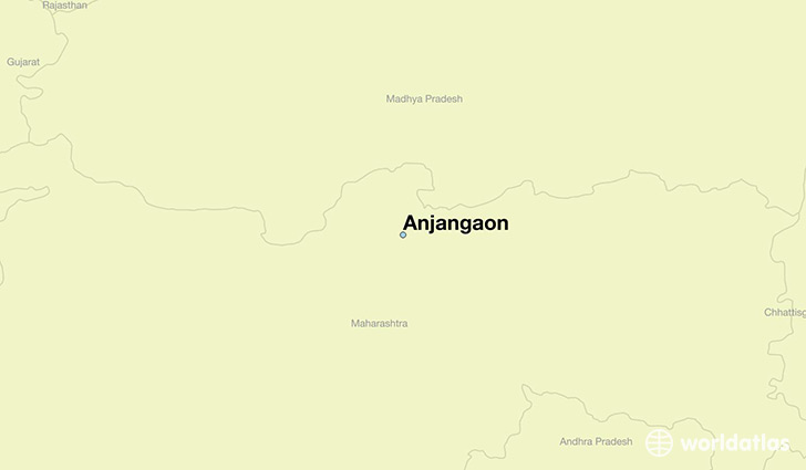 map showing the location of Anjangaon
