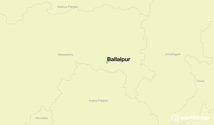 map showing the location of Ballalpur
