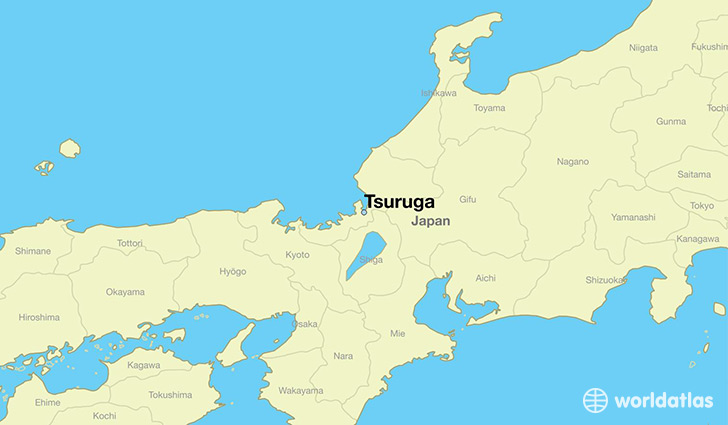 map showing the location of Tsuruga