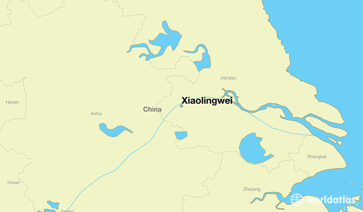 map showing the location of Xiaolingwei