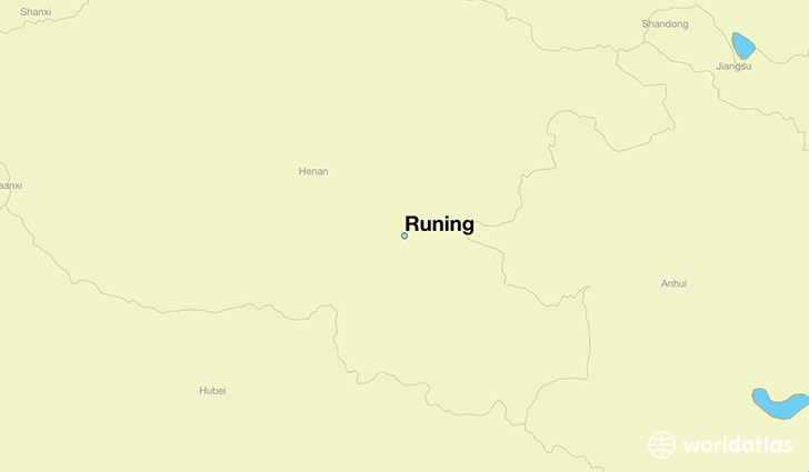 map showing the location of Runing