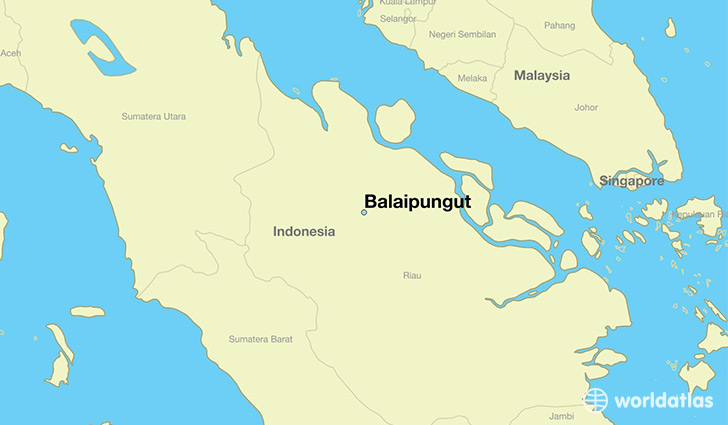 map showing the location of Balaipungut