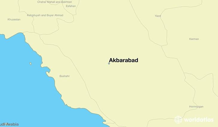 map showing the location of Akbarabad