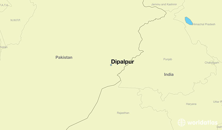 map showing the location of Dipalpur