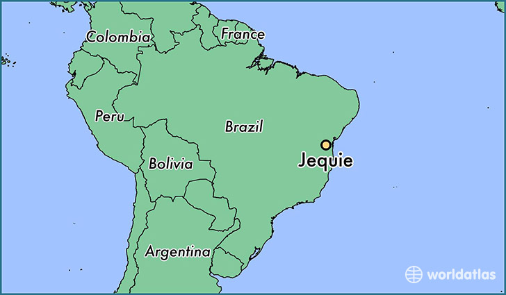 map showing the location of Jequie