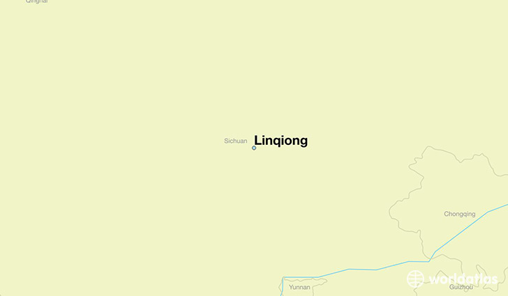 map showing the location of Linqiong