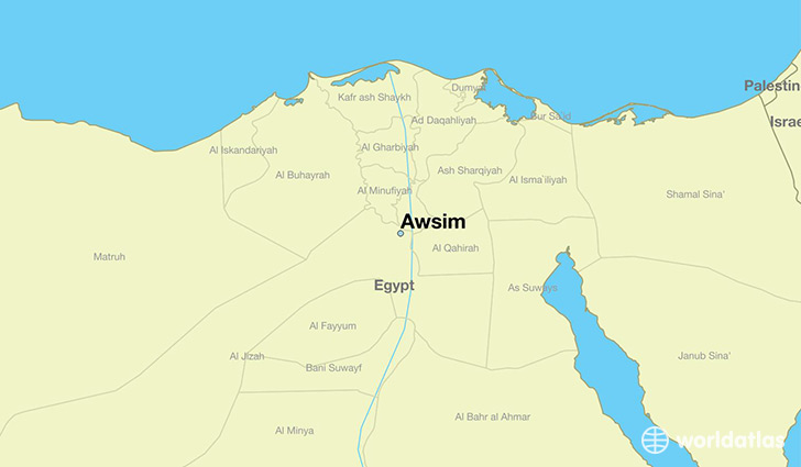 map showing the location of Awsim