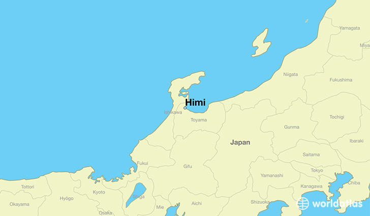 map showing the location of Himi