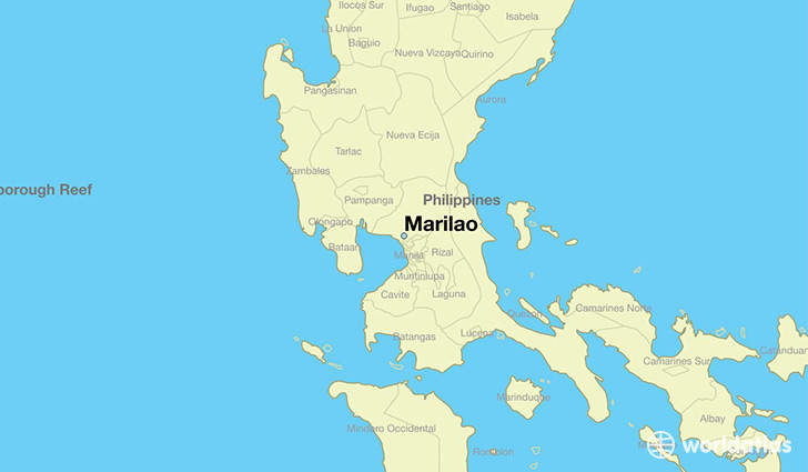 map showing the location of Marilao