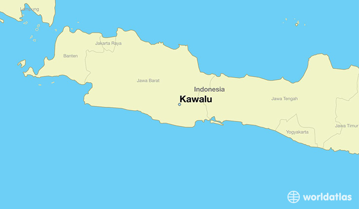 map showing the location of Kawalu