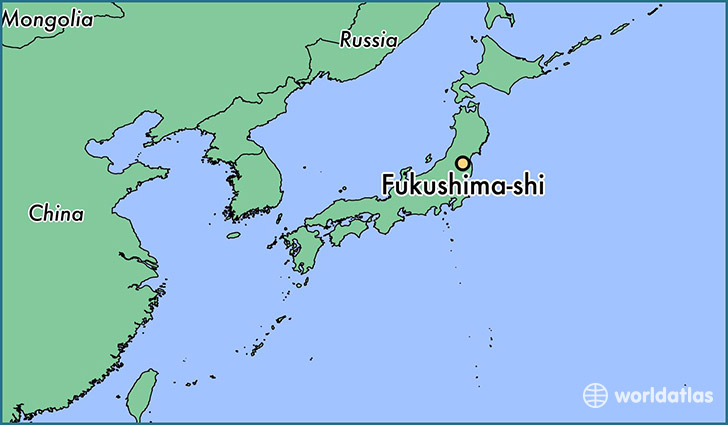 map showing the location of Fukushima-shi