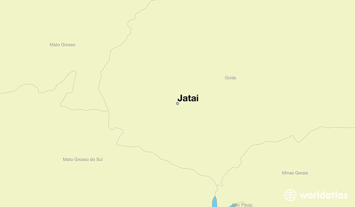 map showing the location of Jatai