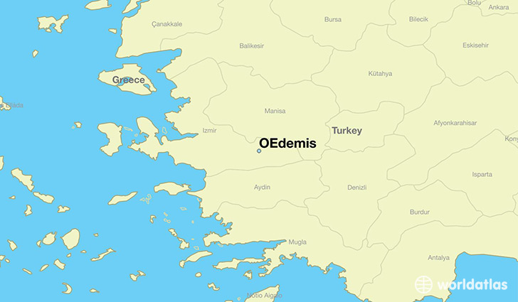 map showing the location of OEdemis
