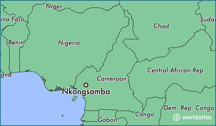 map showing the location of Nkongsamba