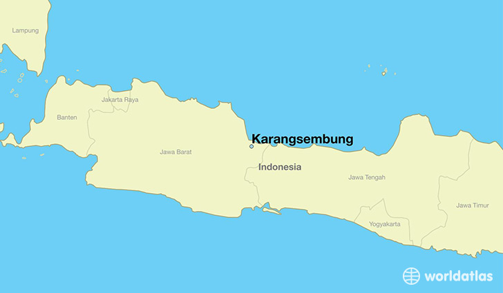 map showing the location of Karangsembung