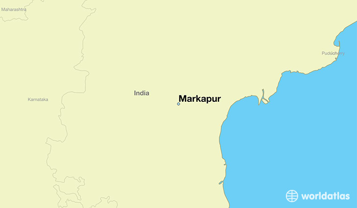 map showing the location of Markapur