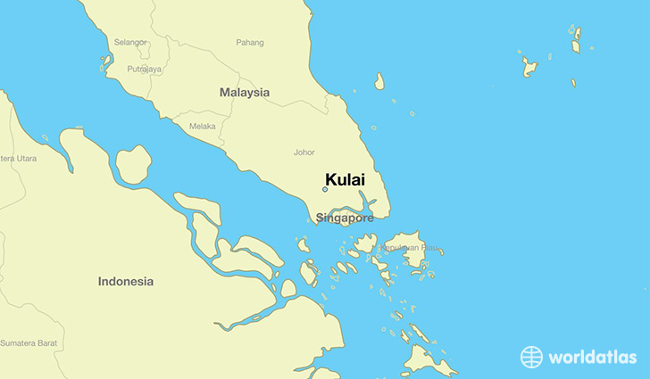 map showing the location of Kulai