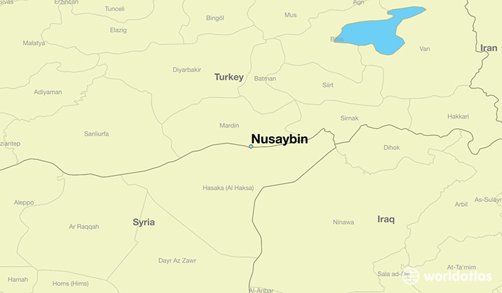 map showing the location of Nusaybin