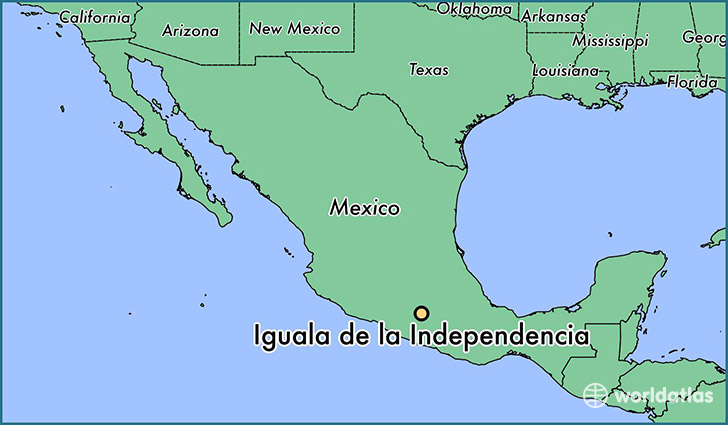 map showing the location of Iguala de la Independencia