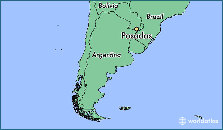 map showing the location of Posadas