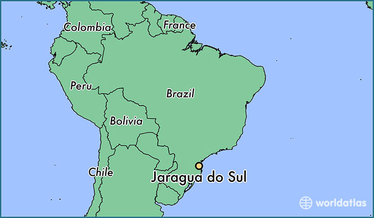 map showing the location of Jaragua do Sul