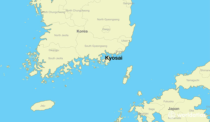 map showing the location of Kyosai