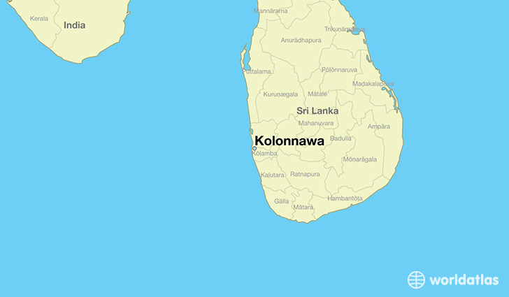 map showing the location of Kolonnawa
