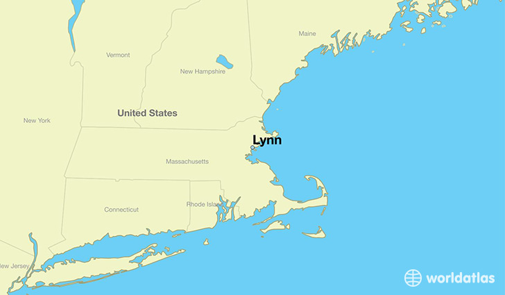 map showing the location of Lynn