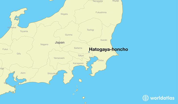 map showing the location of Hatogaya-honcho