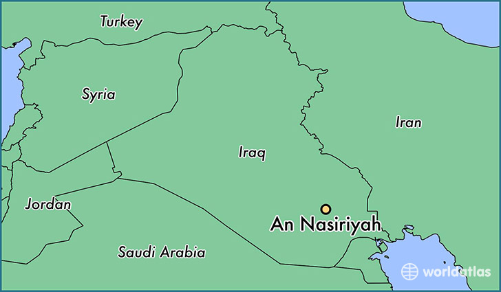 map showing the location of An Nasiriyah
