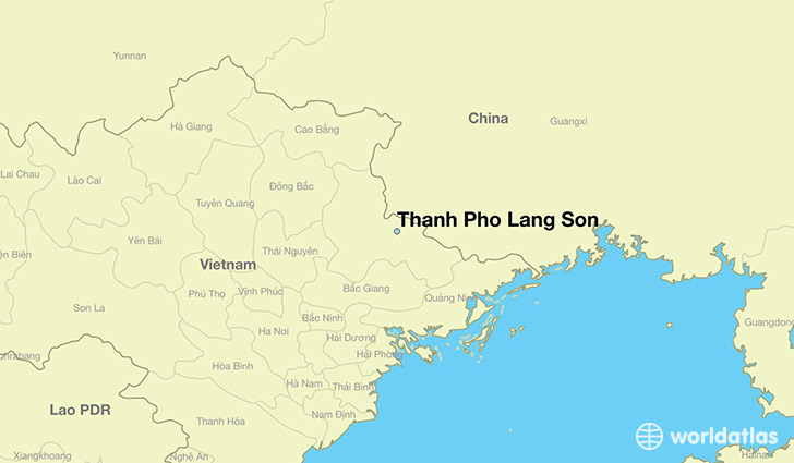map showing the location of Thanh Pho Lang Son