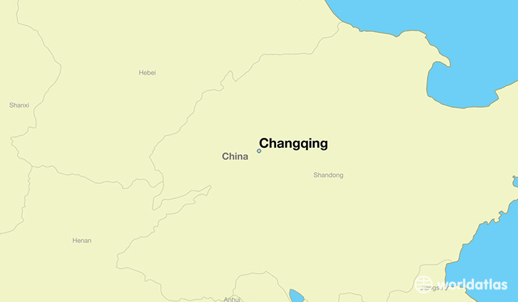 map showing the location of Changqing