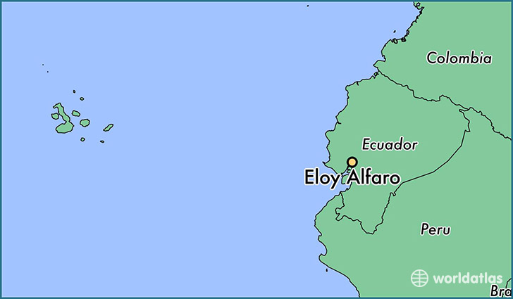 map showing the location of Eloy Alfaro