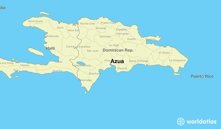 map showing the location of Azua