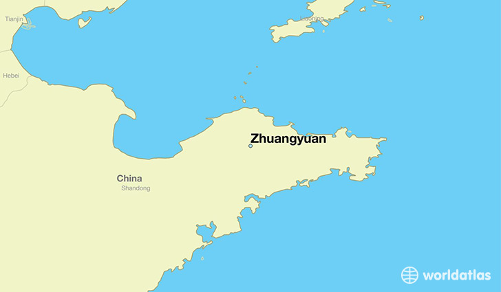map showing the location of Zhuangyuan