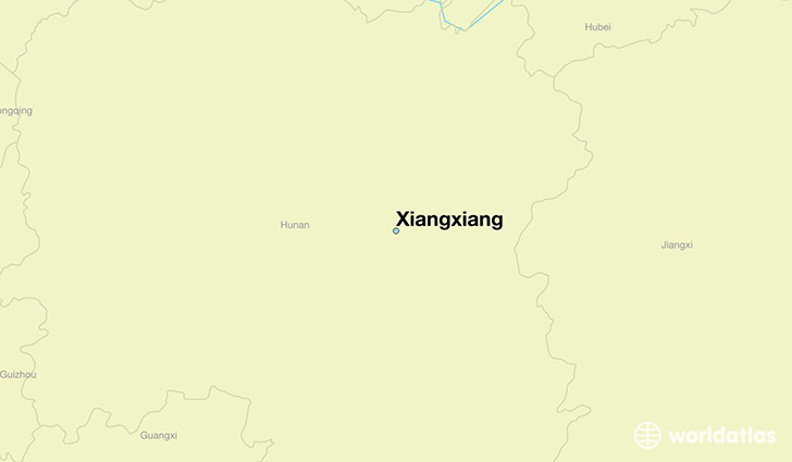 map showing the location of Xiangxiang