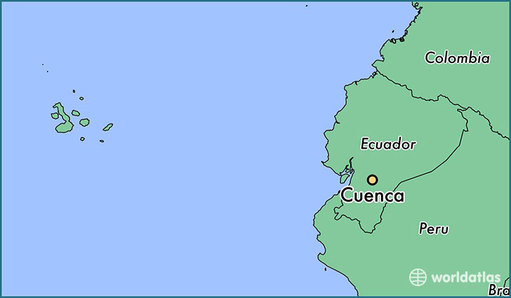 map showing the location of Cuenca