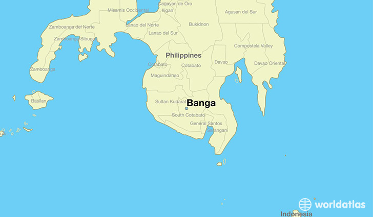 map showing the location of Banga
