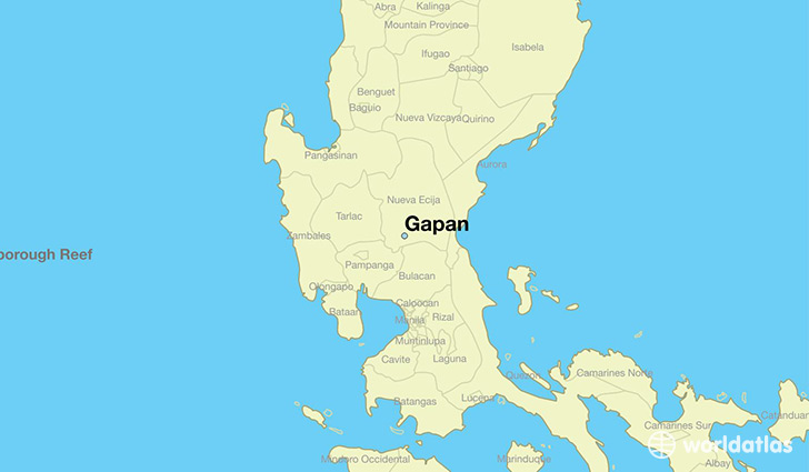 map showing the location of Gapan