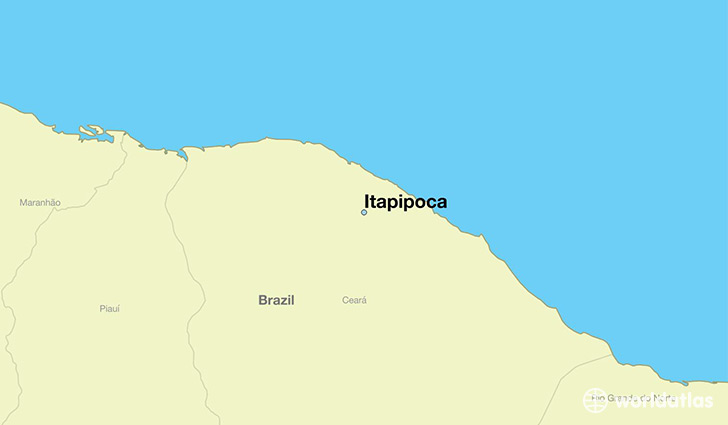 map showing the location of Itapipoca